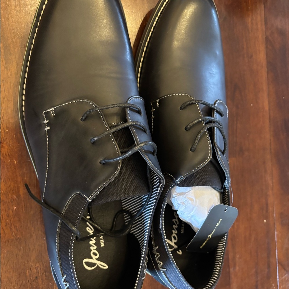 Classic Black Leather Oxford Shoes